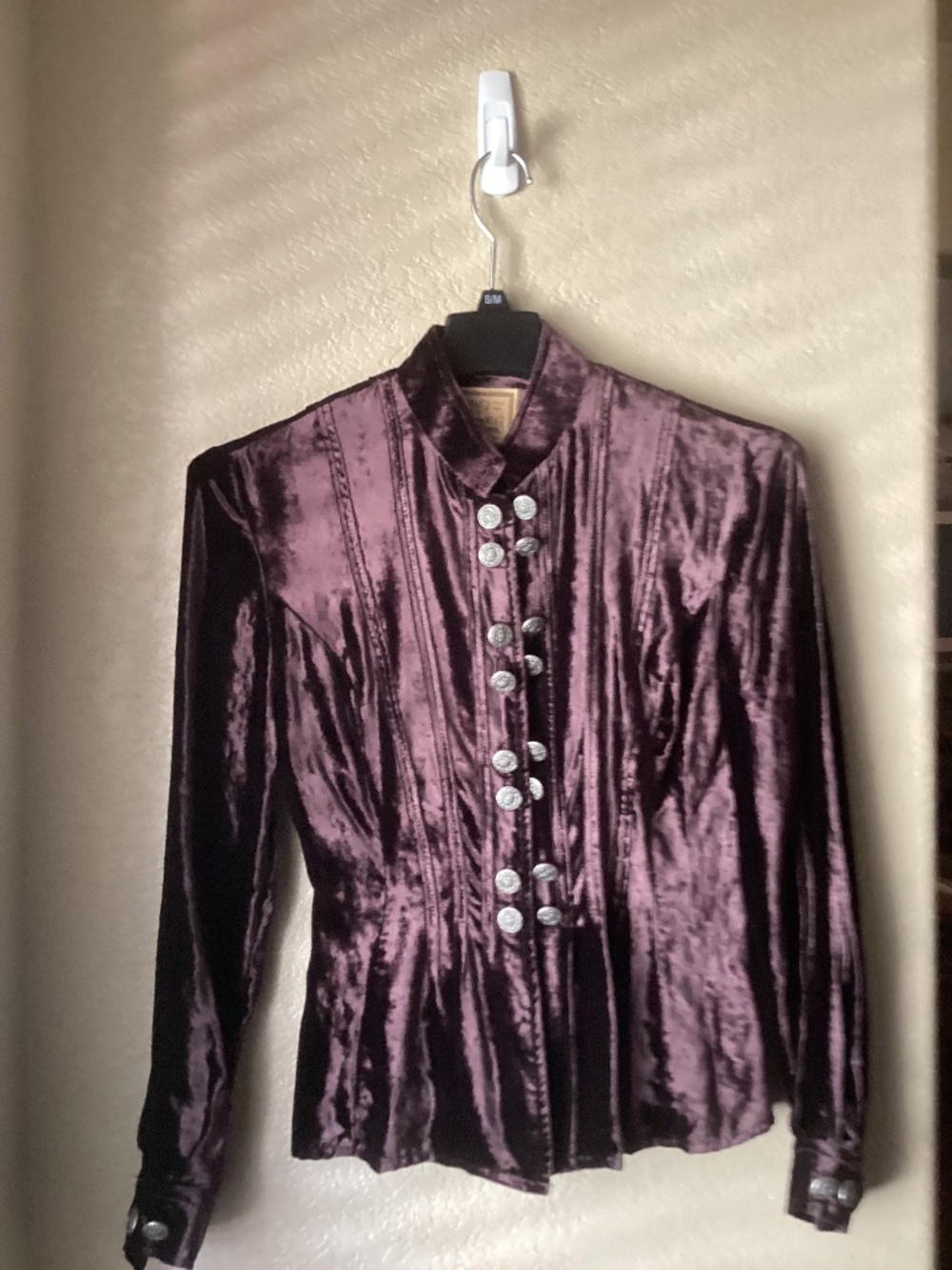 Double D Ranchwear velvet blouse